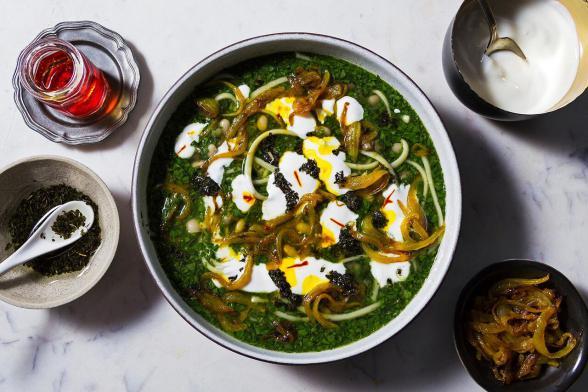 طرز تهیه سبزی آشی خشک شده 